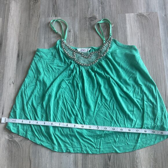 Vintage Y2K Candie’s Embellished Rayon Camisole Medium - Picture 8 of 8